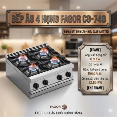 Bếp âu 4 họng Fagor CG-740